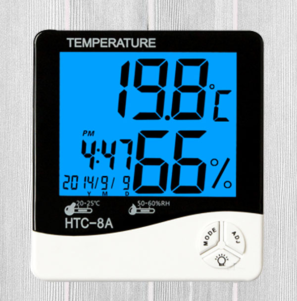 HTC-8A夜光溫濕度計(jì)帶時(shí)鐘